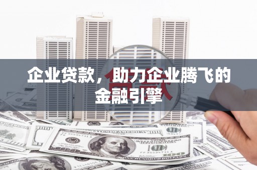 赤城企业贷款，助力企业腾飞的金融引擎