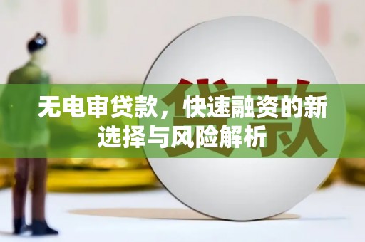 赤城无电审贷款，快速融资的新选择与风险解析