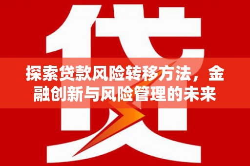 赤城探索贷款风险转移方法，金融创新与风险管理的未来