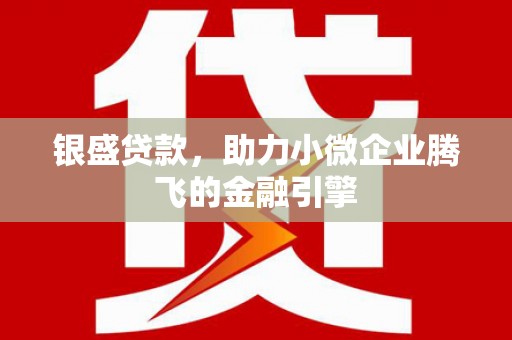 赤城银盛贷款，助力小微企业腾飞的金融引擎
