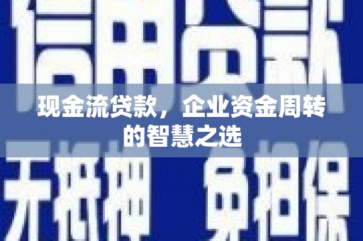 赤城现金流贷款，企业资金周转的智慧之选