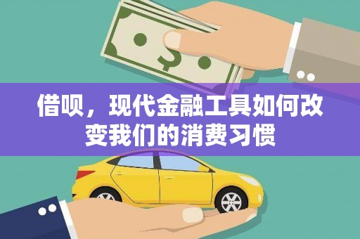 赤城借呗，现代金融工具如何改变我们的消费习惯