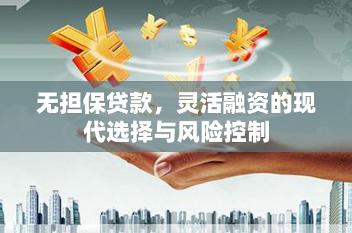 赤城无担保贷款，灵活融资的现代选择与风险控制