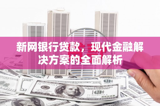 赤城新网银行贷款，现代金融解决方案的全面解析