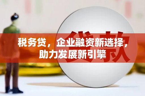 赤城税务贷，企业融资新选择，助力发展新引擎