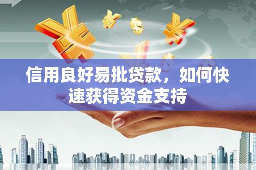 赤城信用良好易批贷款，如何快速获得资金支持
