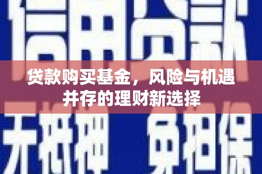 赤城贷款购买基金，风险与机遇并存的理财新选择