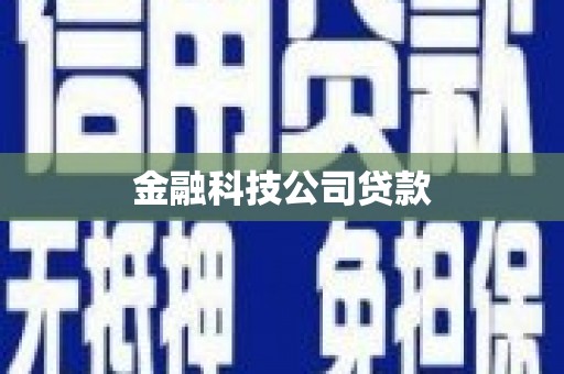 赤城金融科技公司贷款