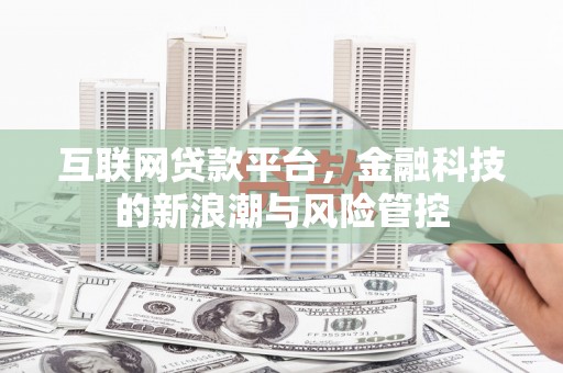 赤城互联网贷款平台，金融科技的新浪潮与风险管控
