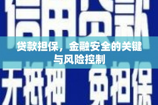 赤城贷款担保，金融安全的关键与风险控制