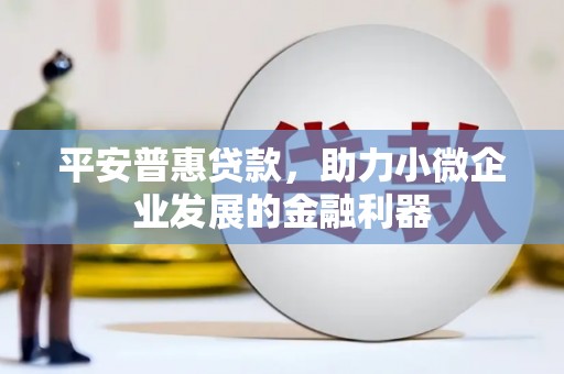 赤城平安普惠贷款，助力小微企业发展的金融利器
